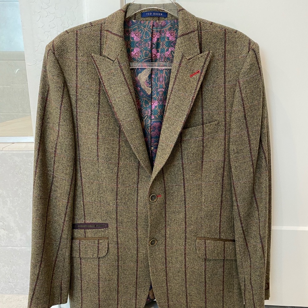 TED BAKER WOOL BLAZER 38R